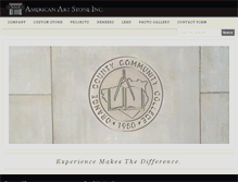 Tablet Screenshot of americanartstone.com
